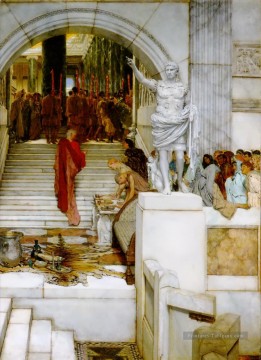  tadema - Après l’audience romantique Sir Lawrence Alma Tadema